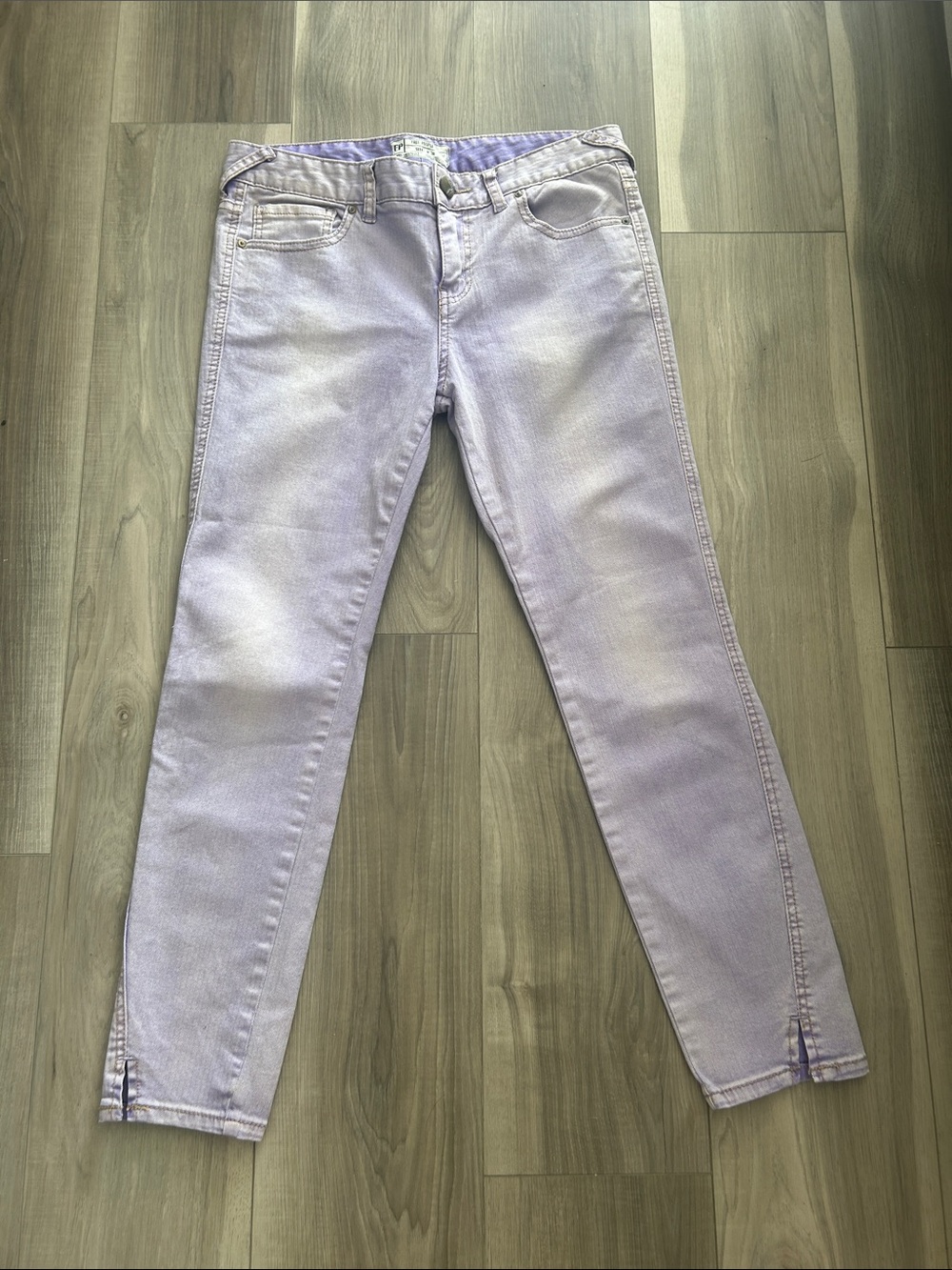 Free People Lavender Grey Skinny Jeans